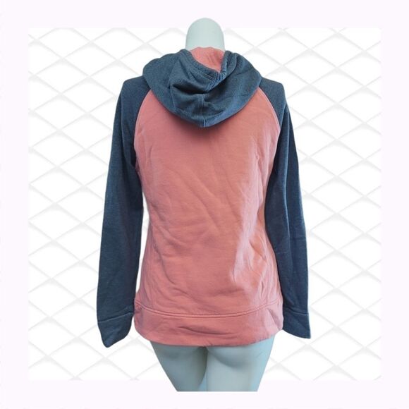 Adidas Pullover peach and gray Hoodie Medium - Picture 2 of 4